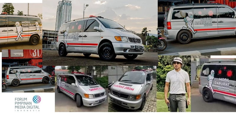 Presenter Ananda Omesh Ubah Mobil Pribadi Jadi Mobil Darurat Covid