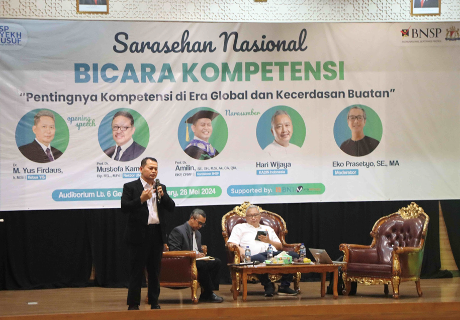 LSP Universitas Islam Syekh Yusuf Tangerang Gandeng BNSP, Gelar Saresehan Nasional Indonesia Kompeten
