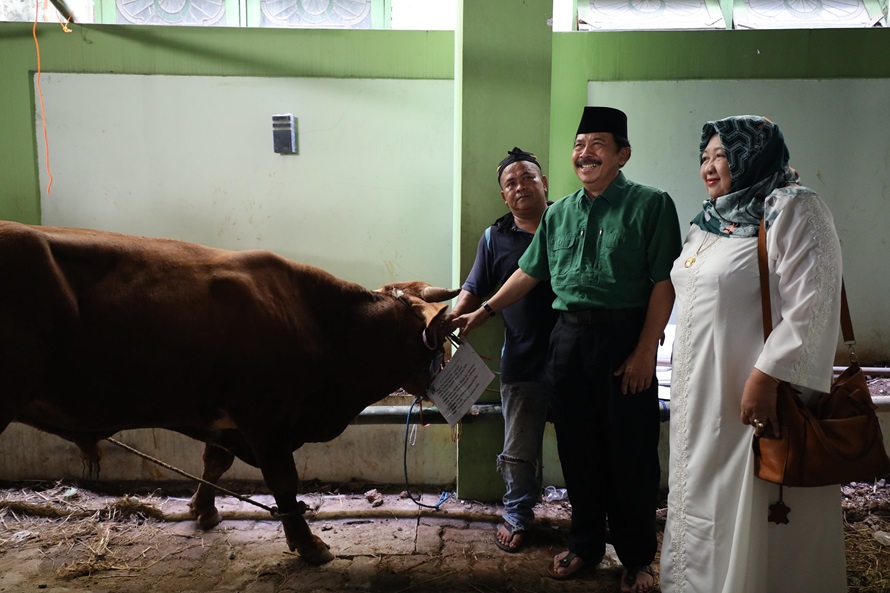 Kepala BPIP Prof Drs K.H. Yudian Wahyudi MA. PhD Hadiri Penyerahan dan Penyembelihan Hewan Kurban di LKKNU