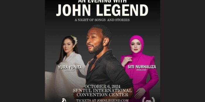 Cara Beli Tiket Konser John Legend dengan Special Guest Yura Yunita dan Dato’ Sri Siti Nurhaliza, Pesan Sekarang!