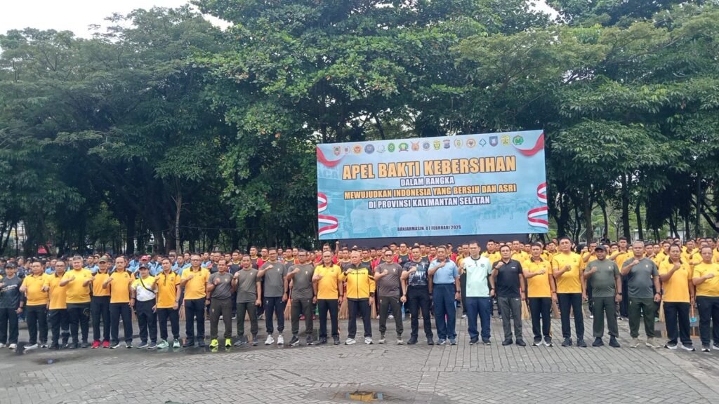 Forkopimda Kalsel Turun ke Jalan, Membersihkan Kota