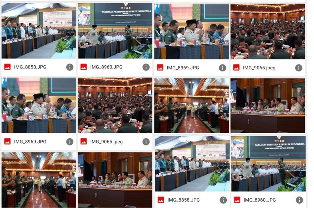 Prabowo Dorong Soliditas dan Kebersamaan Antar-Matra saat Taklimat Dansat TNI 2026