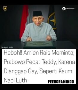 Kepala BAKOM RI Qodari: Amien Rais Terjebak Hoaks, Alarm Bahaya di Era AI