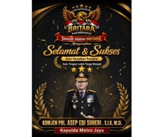 Kenaikan Pangkat Kapolda Metro Jaya menjadi Komjen, BRITARA BRINUS: Dinamika Sosial Jakarta Berbeda