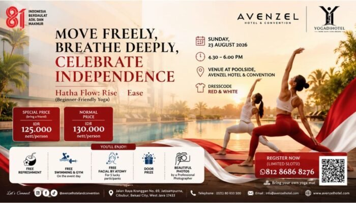 Yuk Nikmati Sore Relaksasi Lewat Yoga Eksklusif di Avenzel Hotel